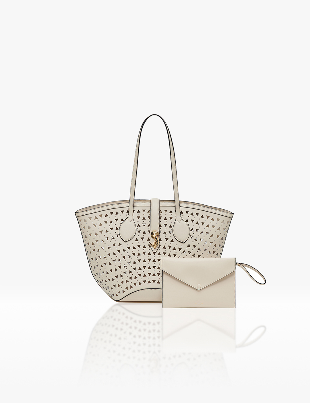 Sonoma Bag L Perforated+Pouch Vanilla
